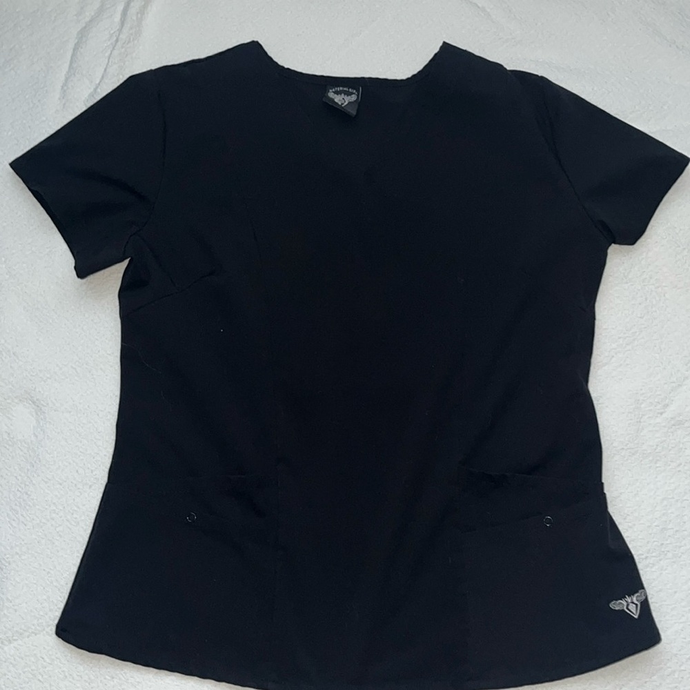 Black scrub top